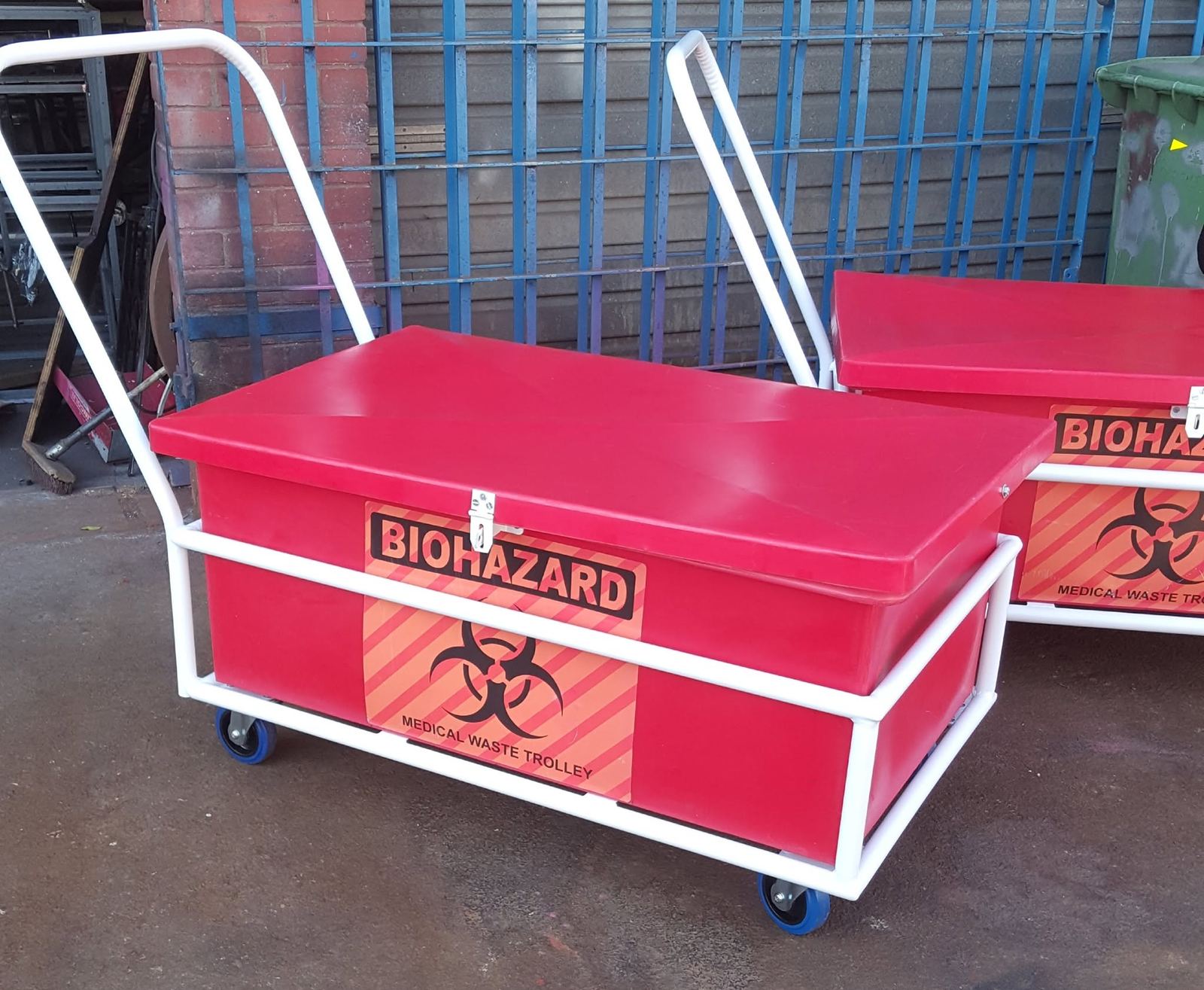 Mobile bin, hazard-rated