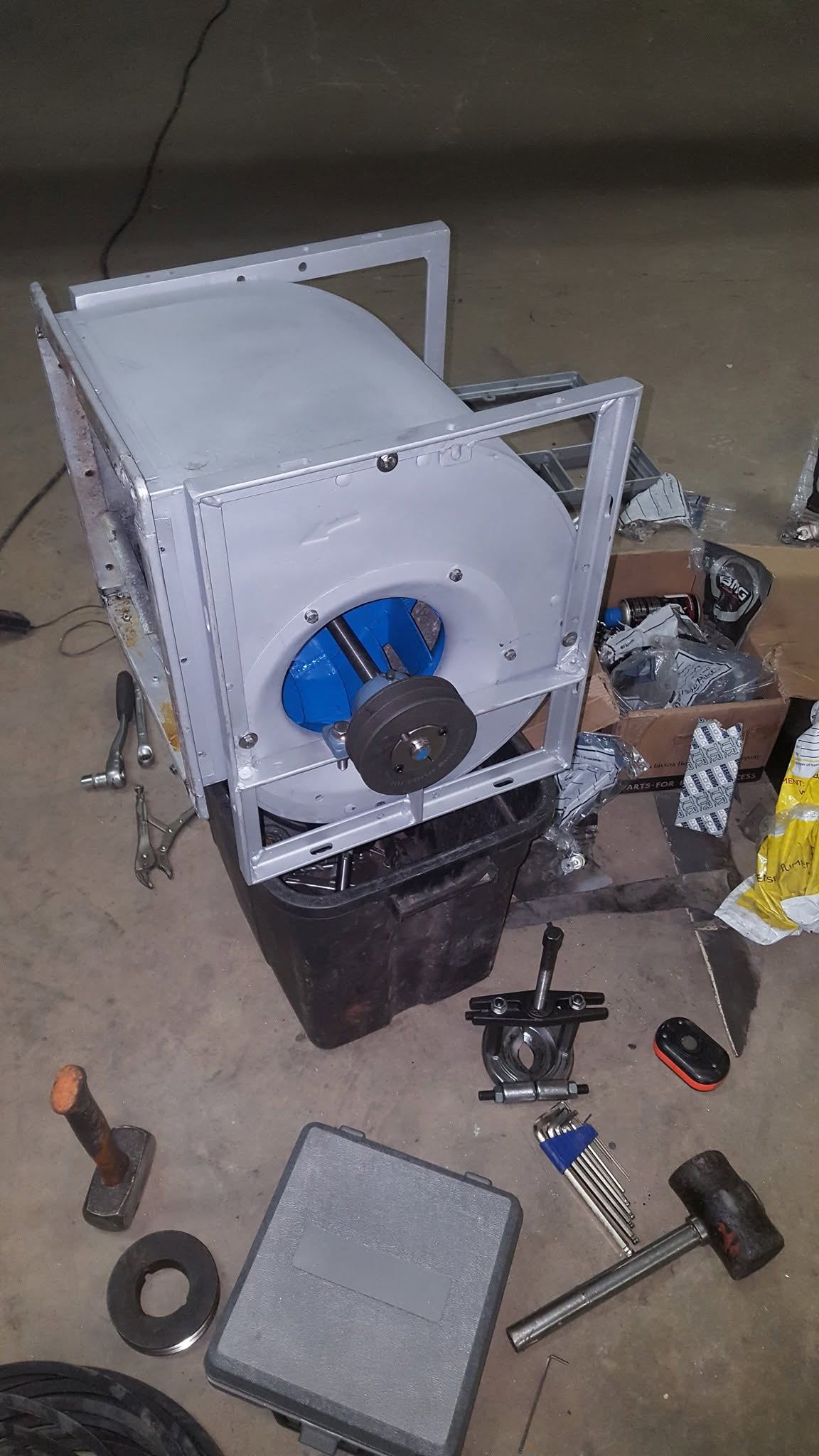 HVAC housing, workshop-built