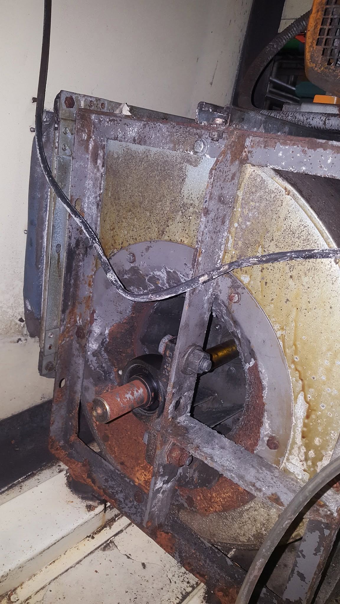Specialised precision welding on a steel frame at NP Investments