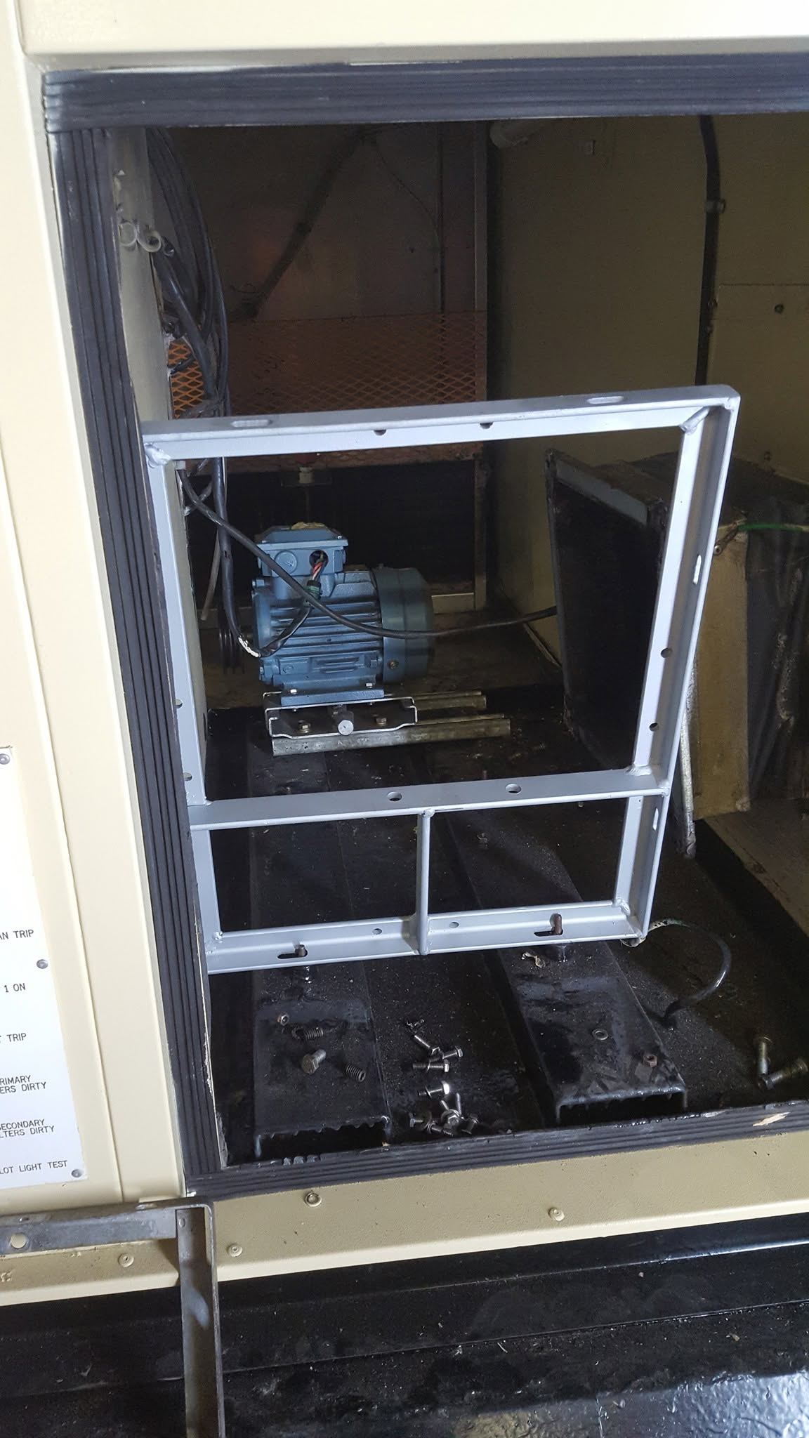 Glass-paneled steel display cabinet