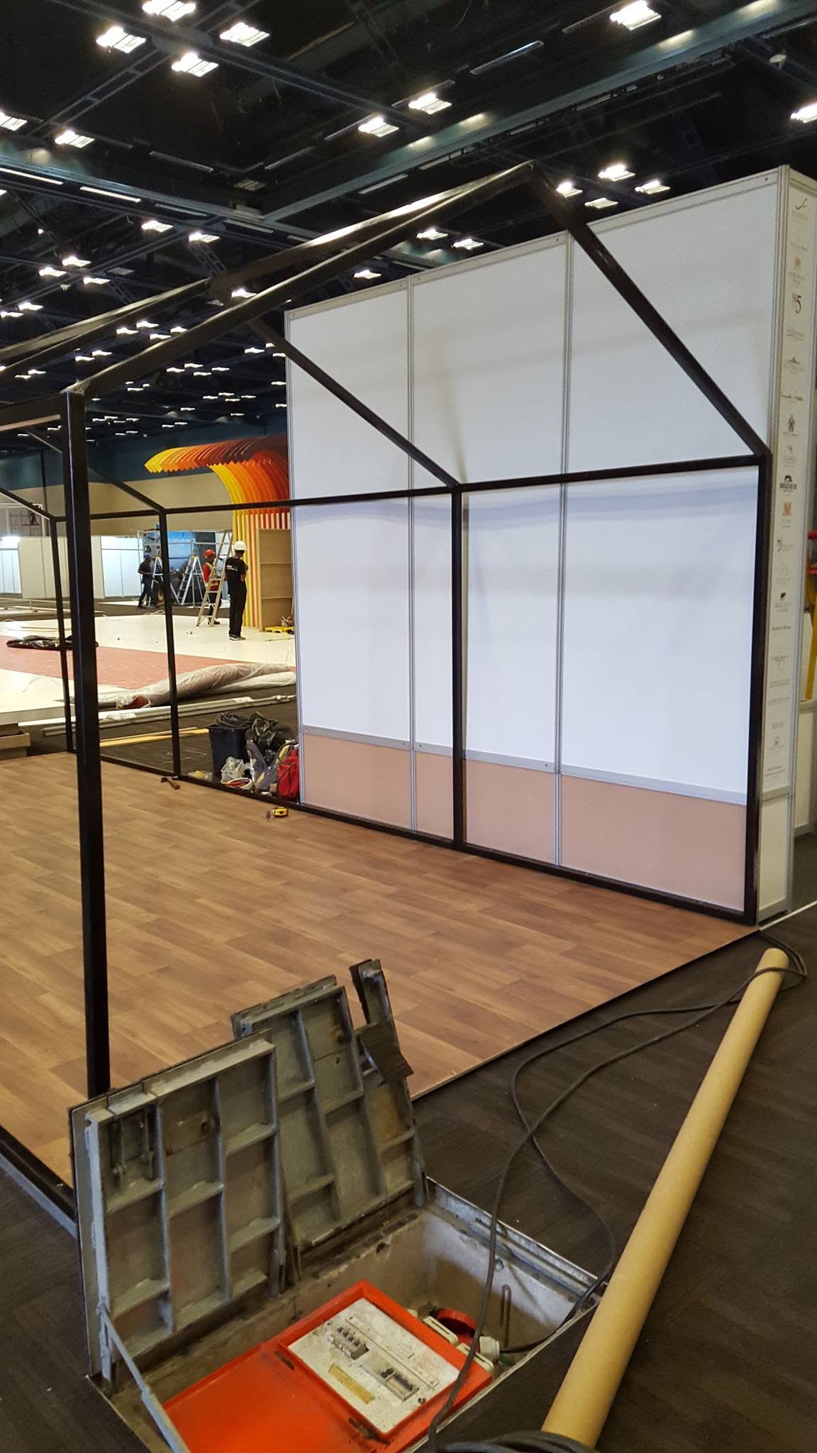Marquee structure, assembled on site