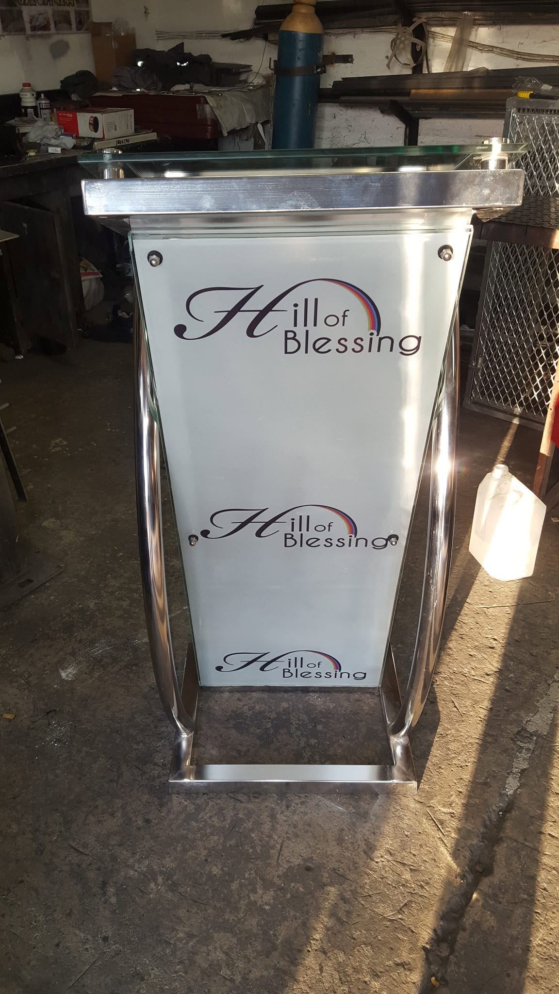 Tall branded steel cabinet
