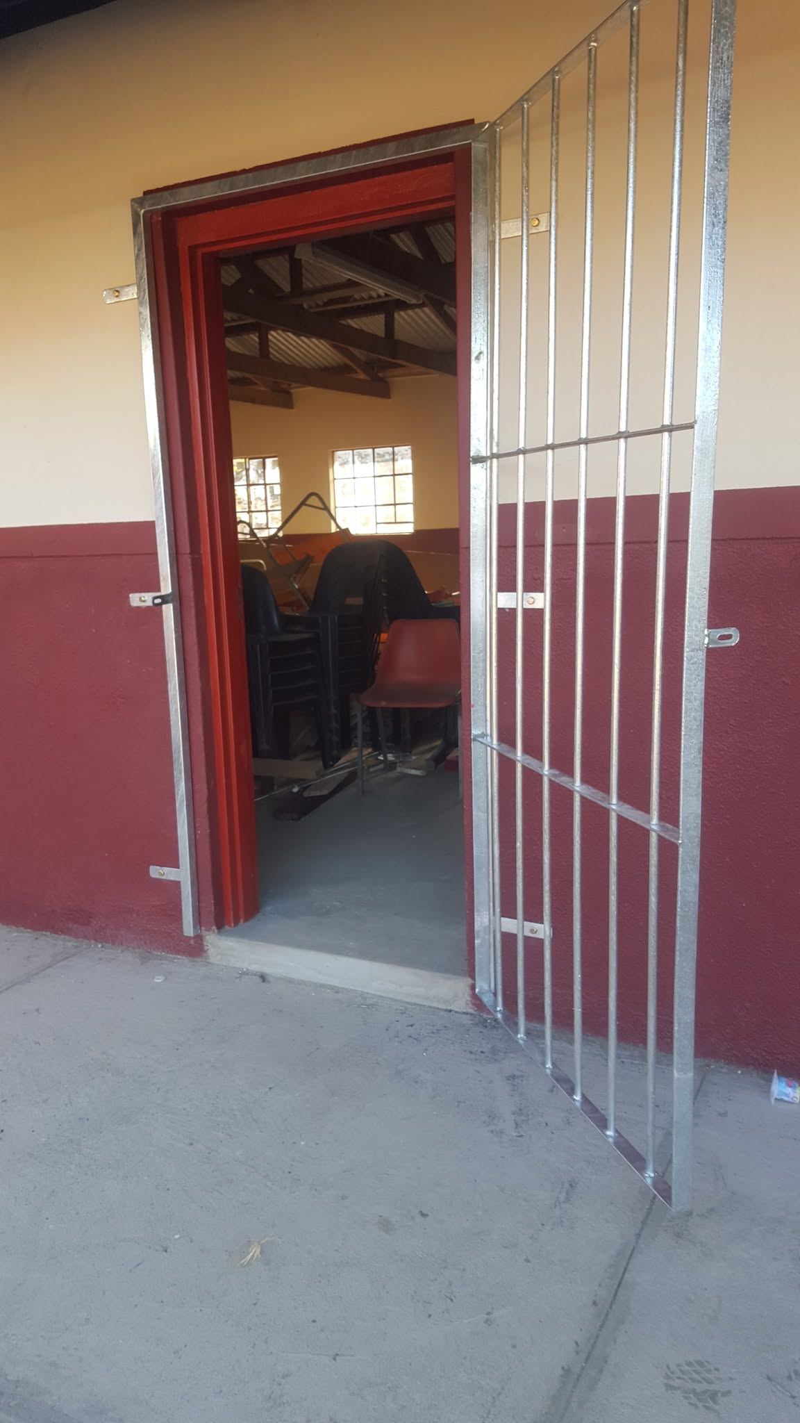 Steel security gate fabricated by NP Investments